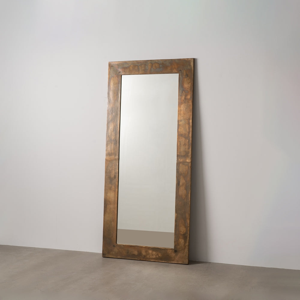 ESPEJO ORO VIEJO ALUMINIO DECORACIÓN 100 X 2 X 220 CM