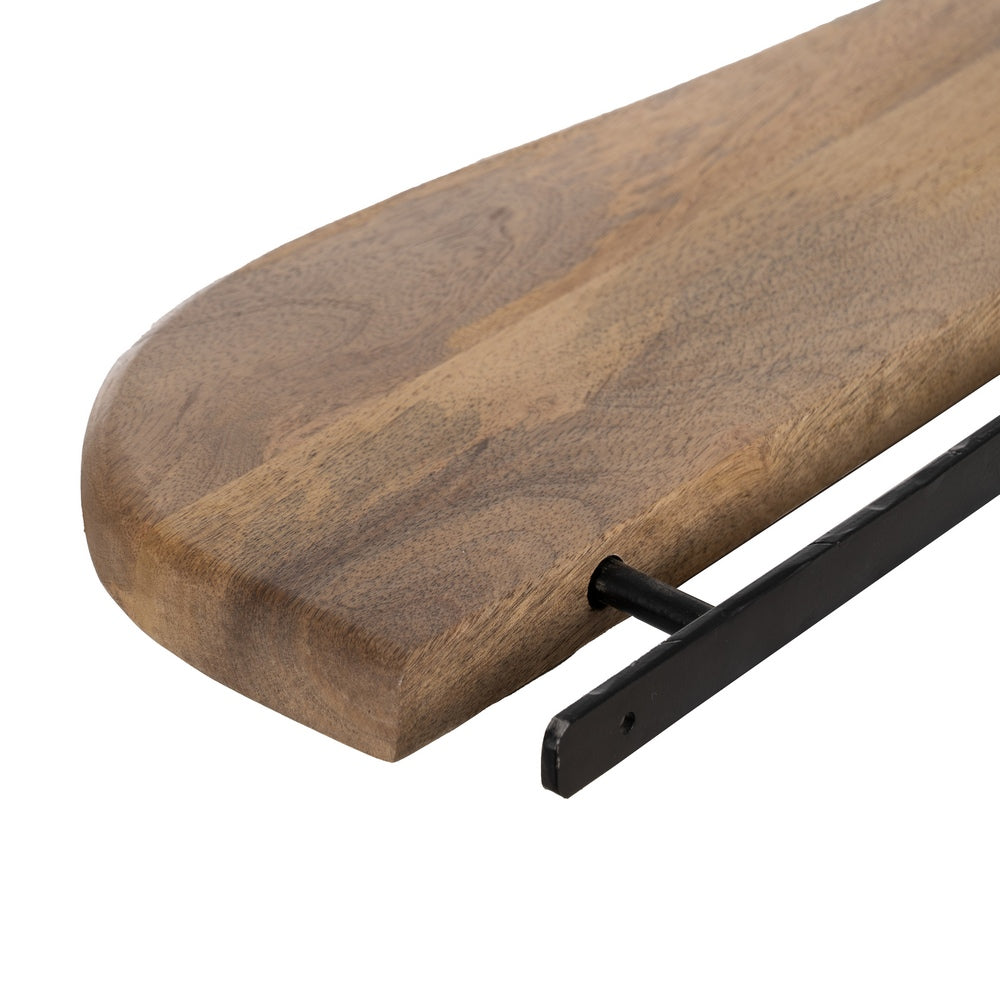 ESTANTE MIEL MADERA DE MANGO DECORACIÓN 100 X 17 X 3 CM