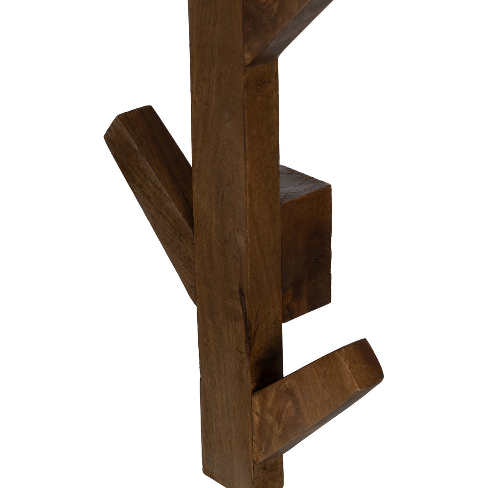 HONEY MANGO WOOD COAT RACK DECORATION 23 X 7 X 78 CM