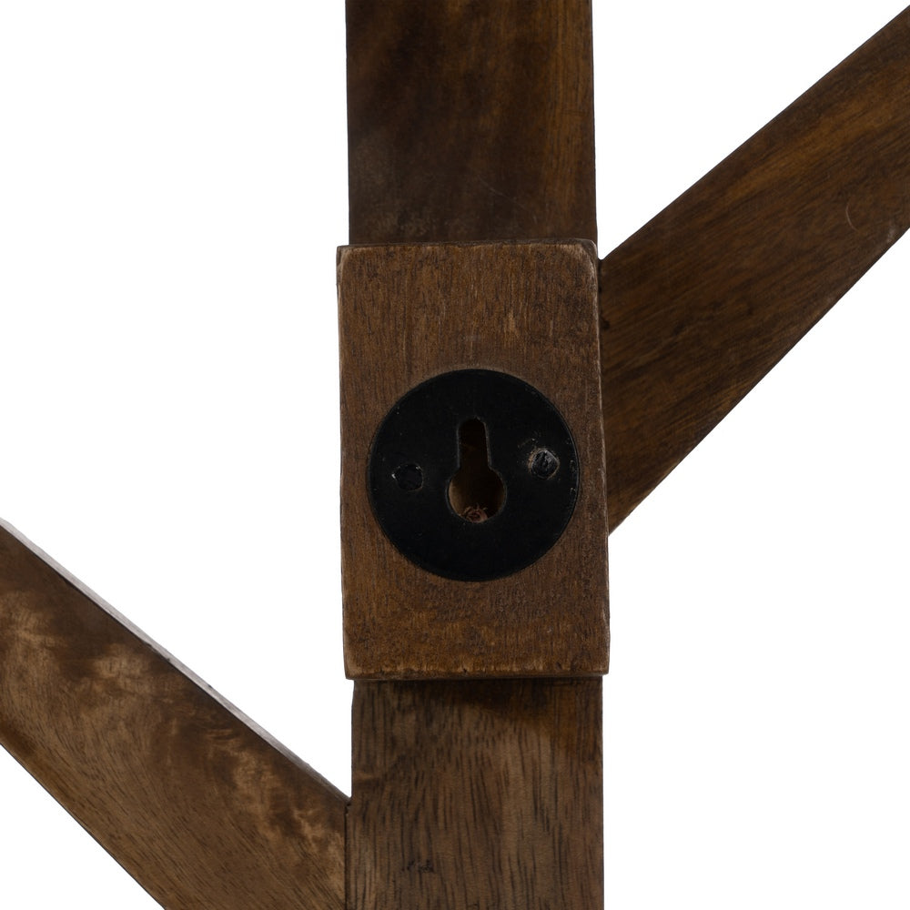 HONEY MANGO WOOD COAT RACK DECORATION 23 X 7 X 78 CM