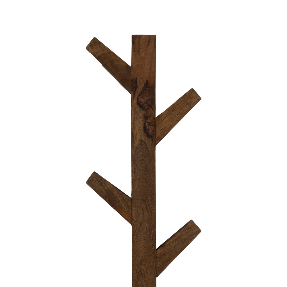 COAT RACK HONEY MANGO WOOD DECORATION 23 X 7 X 98 CM