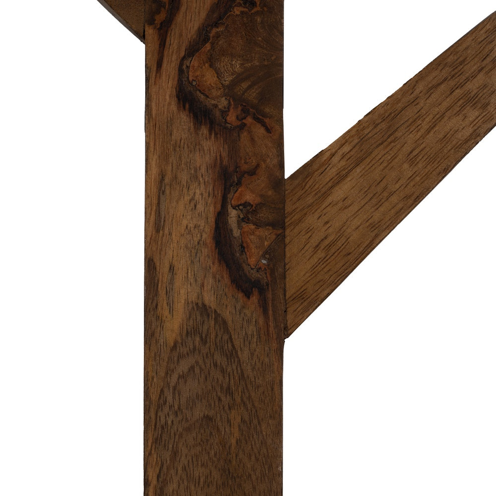 COAT RACK HONEY MANGO WOOD DECORATION 23 X 7 X 98 CM