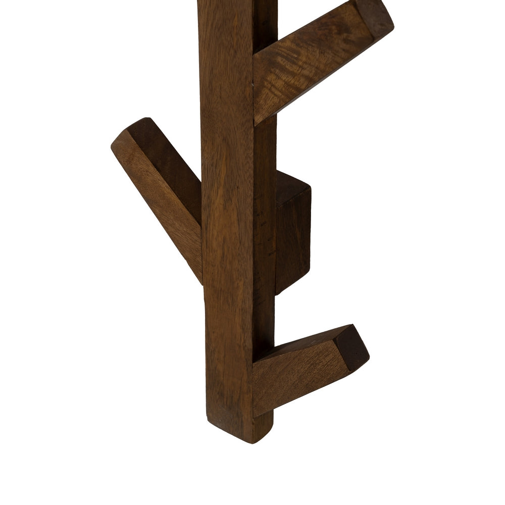 COAT RACK HONEY MANGO WOOD DECORATION 23 X 7 X 98 CM