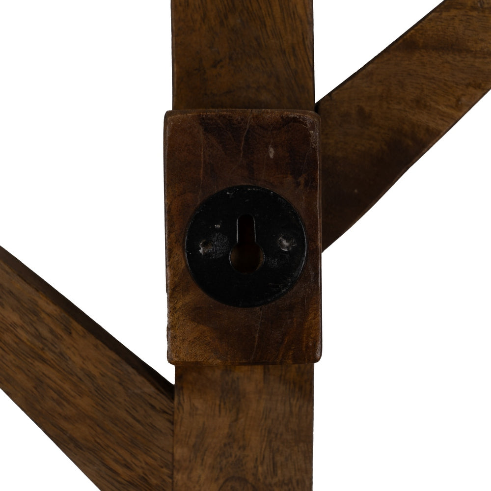 COAT RACK HONEY MANGO WOOD DECORATION 23 X 7 X 98 CM