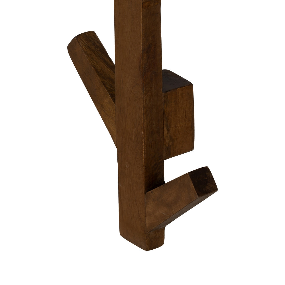 HONEY MANGO WOOD COAT RACK DECORATION 23 X 7 X 123 CM