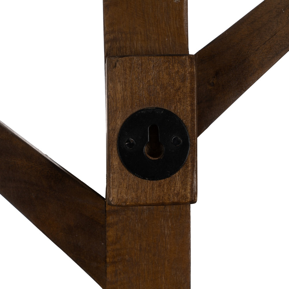 HONEY MANGO WOOD COAT RACK DECORATION 23 X 7 X 123 CM