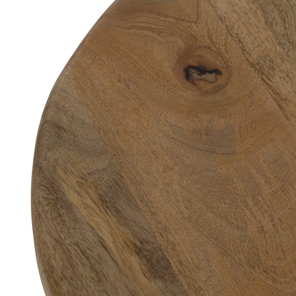 HONEY MANGO WOOD SIDE TABLE DECORATION 60 X 60 X 50 CM
