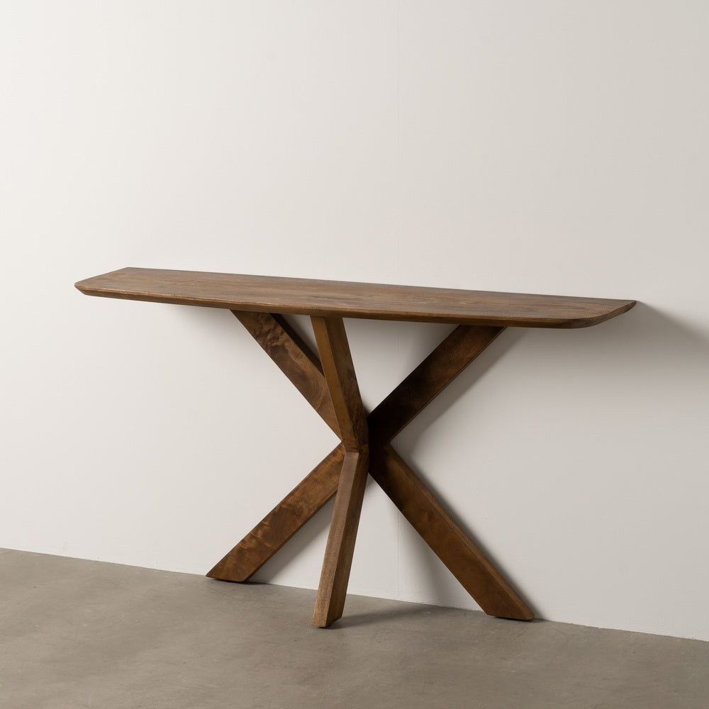 CONSOLA MIEL MADERA DE MANGO DECORACI�N 130 X 35 X 76 CM