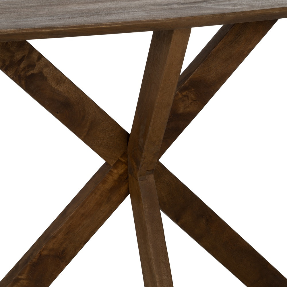 CONSOLA MIEL MADERA DE MANGO DECORACIÓN 130 X 35 X 76 CM