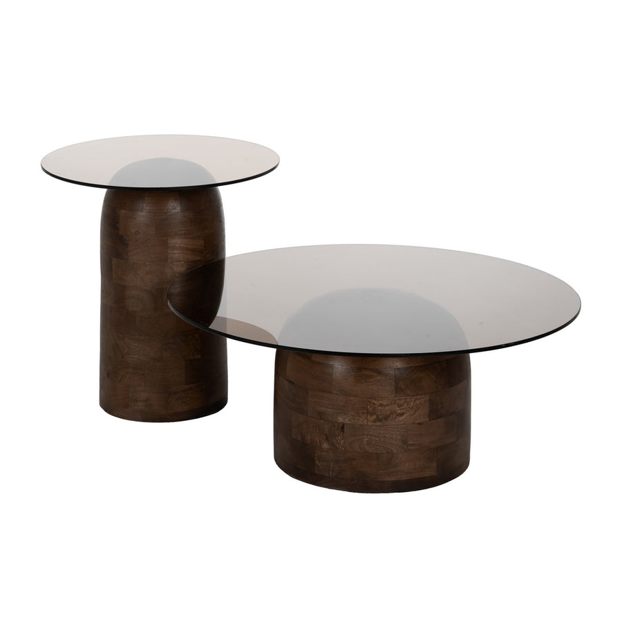 MESA CENTRO MIEL MADERA DE MANGO 50 X 50 X 56 CM