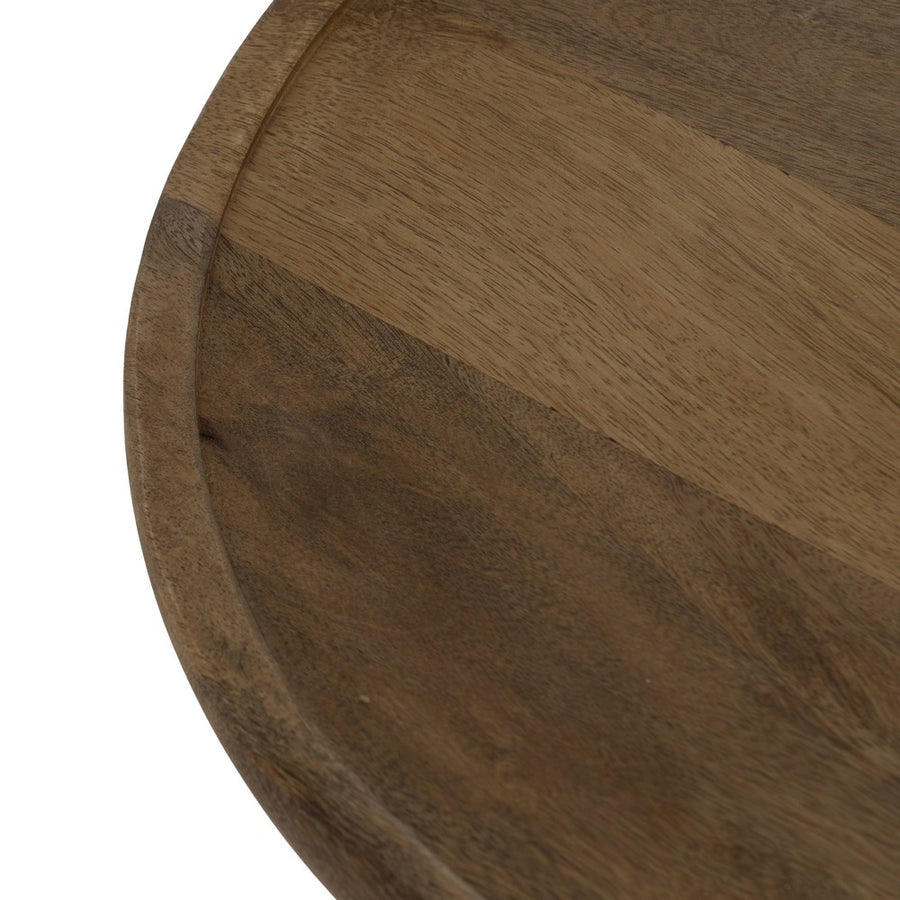 S/3 MESA CENTRO MIEL MADERA DE MANGO 46 X 46 X 56 CM
