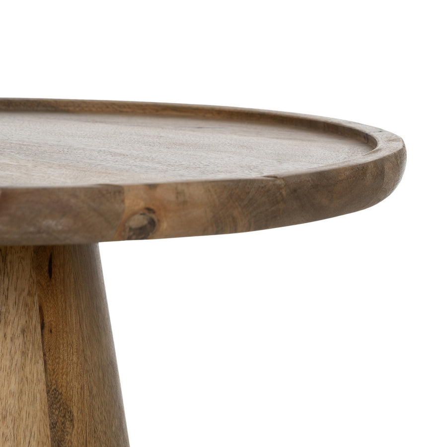 S/3 MESA CENTRO MIEL MADERA DE MANGO 46 X 46 X 56 CM
