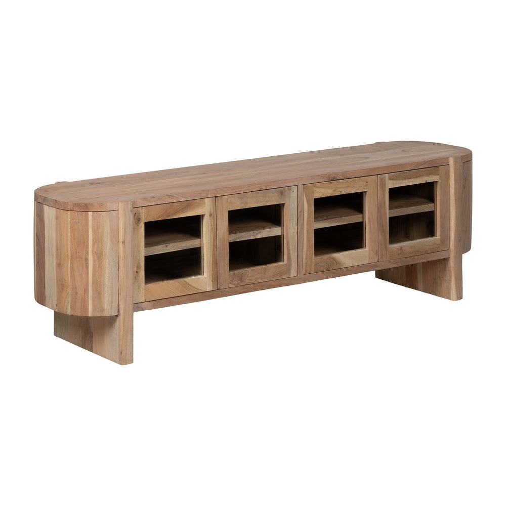 MUEBLE TV NATURAL MADERA DE ACACIA SALÓN 180 X 50 X 40 CM