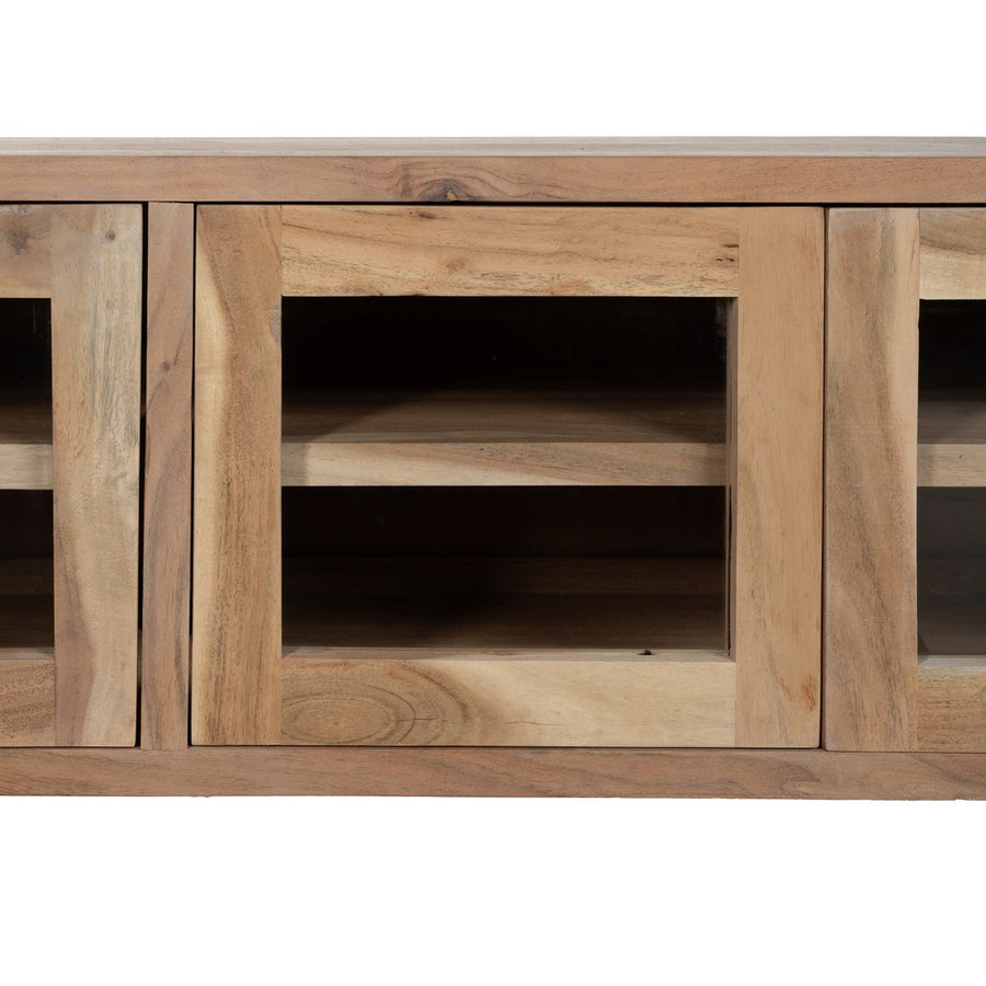 MUEBLE TV NATURAL MADERA DE ACACIA SALÓN 180 X 50 X 40 CM