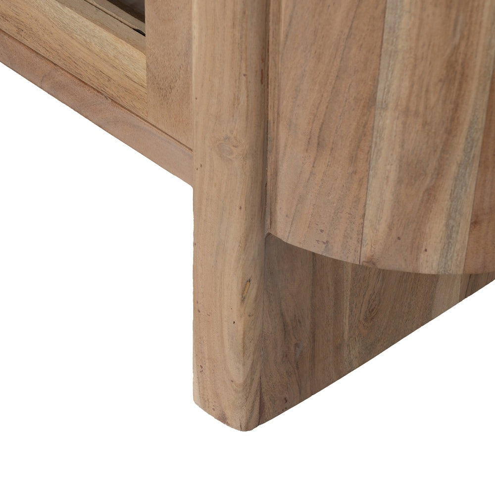 MUEBLE TV NATURAL MADERA DE ACACIA SALÓN 180 X 50 X 40 CM