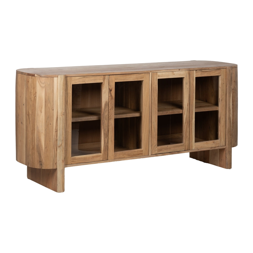 APARADOR NATURAL MADERA DE ACACIA SALÓN 180 X 40 X 80 CM
