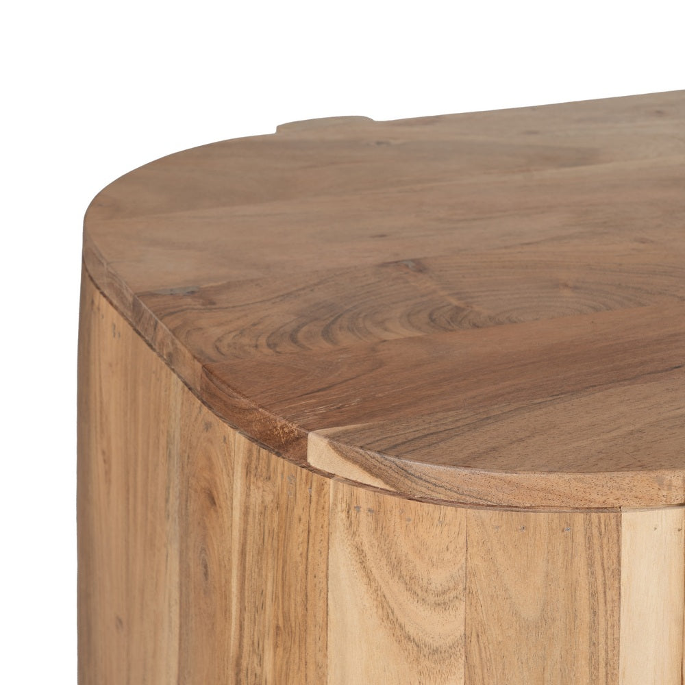 APARADOR NATURAL MADERA DE ACACIA SALÓN 180 X 40 X 80 CM