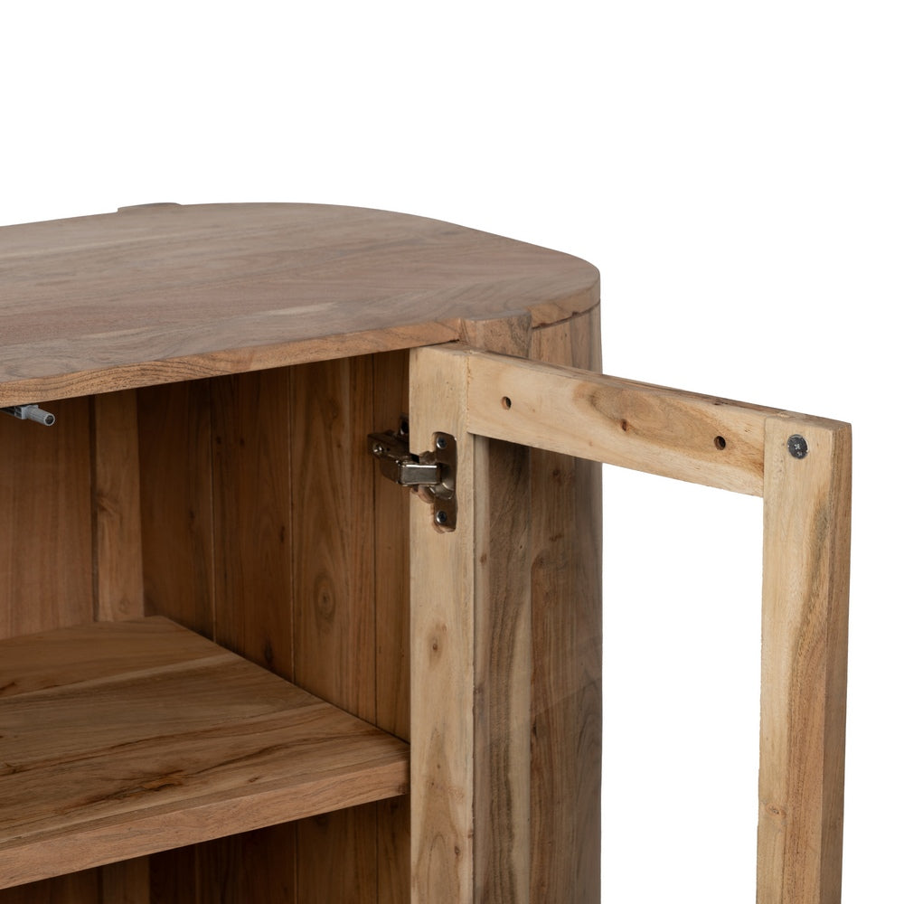 APARADOR NATURAL MADERA DE ACACIA SALÓN 180 X 40 X 80 CM