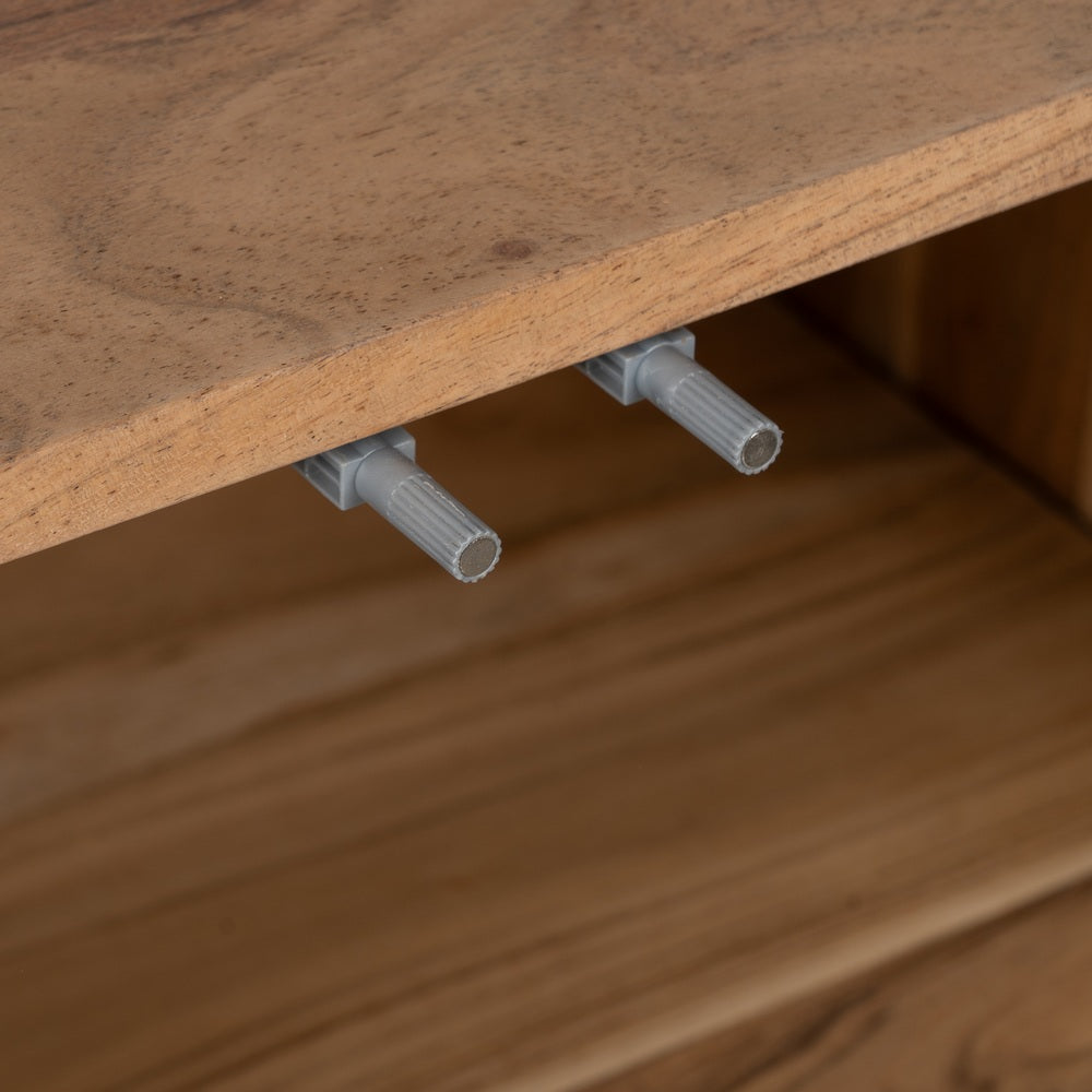 APARADOR NATURAL MADERA DE ACACIA SALÓN 180 X 40 X 80 CM