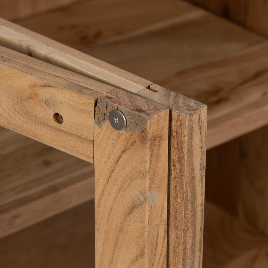 APARADOR NATURAL MADERA DE ACACIA SALÓN 180 X 40 X 80 CM