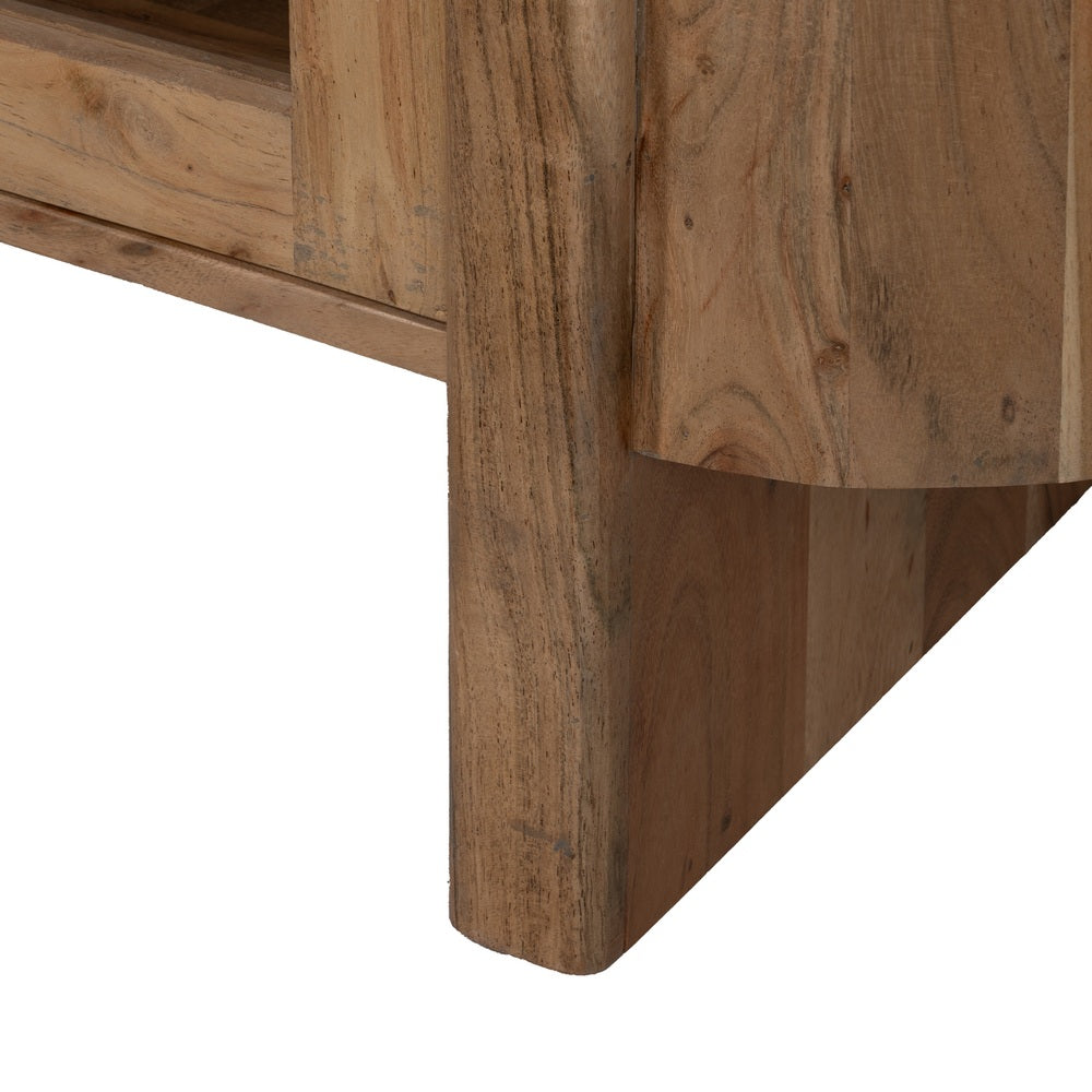 APARADOR NATURAL MADERA DE ACACIA SALÓN 180 X 40 X 80 CM