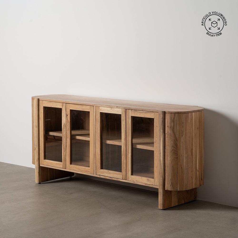 APARADOR NATURAL MADERA DE ACACIA SAL�N 180 X 40 X 80 CM