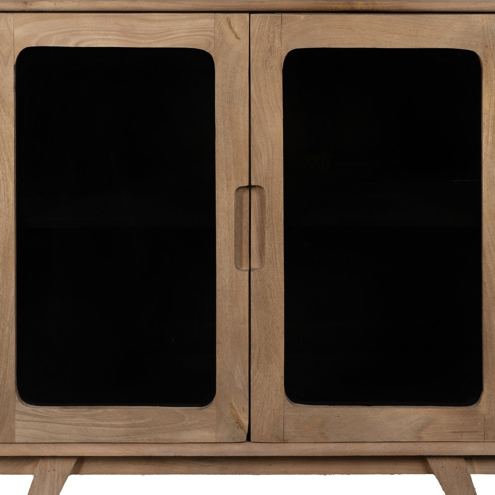MUEBLE AUXILIAR NATURAL MADERA DE MANGO 81 X 41 X 83 CM