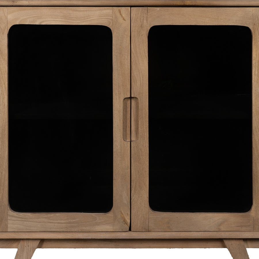 MUEBLE AUXILIAR NATURAL MADERA DE MANGO 81 X 41 X 83 CM
