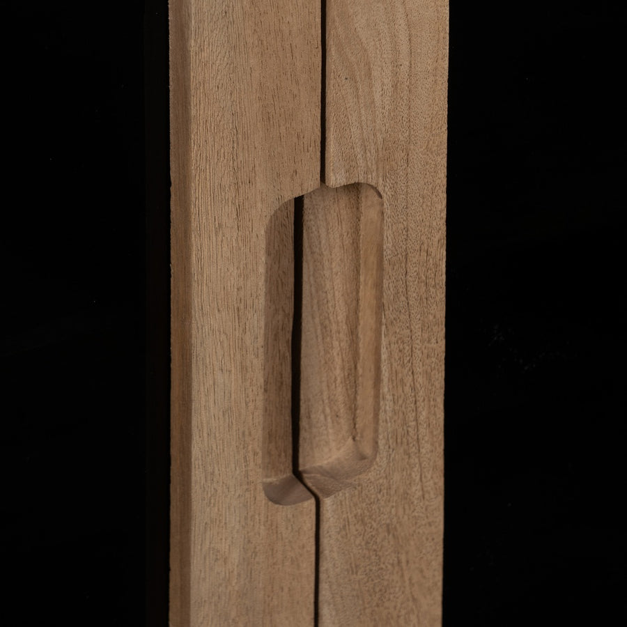 MUEBLE AUXILIAR NATURAL MADERA DE MANGO 81 X 41 X 83 CM