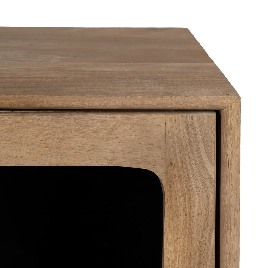 MUEBLE AUXILIAR NATURAL MADERA DE MANGO 81 X 41 X 83 CM