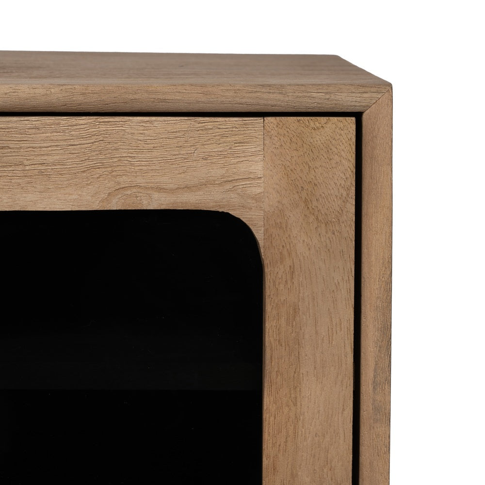 NATURAL MANGO WOOD TV CABINET LIVING ROOM 180 X 40.50 X 48 CM