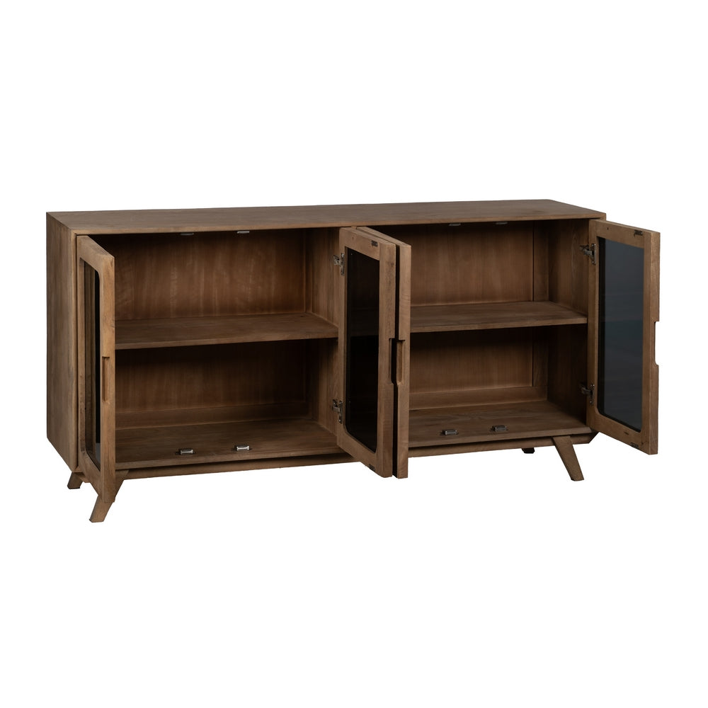 NATURAL MANGO WOOD SIDEBOARD LIVING ROOM 162 X 41 X 83 CM