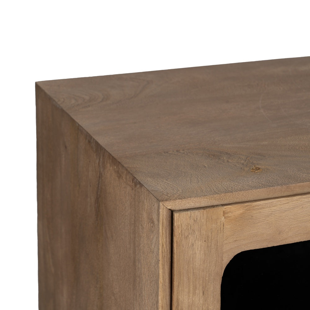 NATURAL MANGO WOOD SIDEBOARD LIVING ROOM 162 X 41 X 83 CM