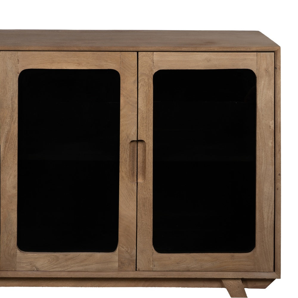 NATURAL MANGO WOOD SIDEBOARD LIVING ROOM 162 X 41 X 83 CM