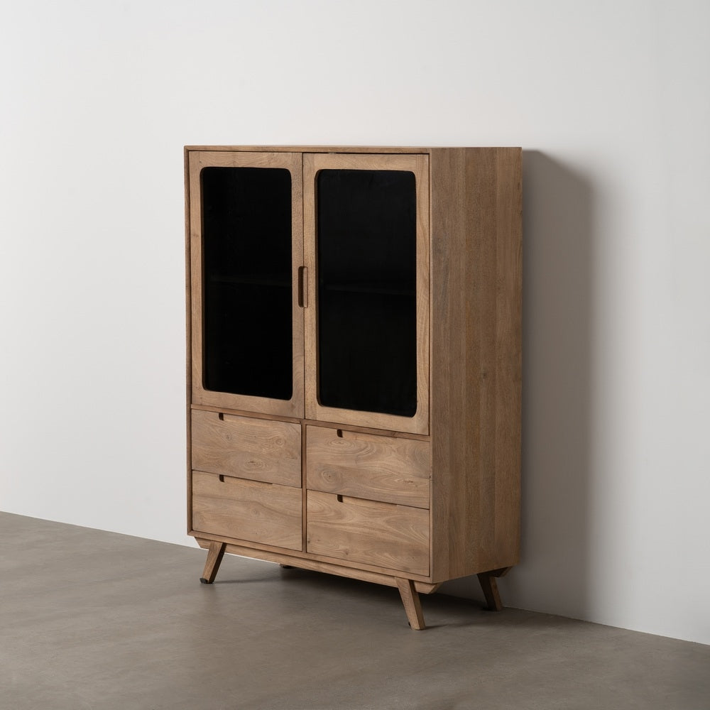 NATURAL MANGO WOOD CABINET LIVING ROOM 107 X 40.50 X 142 CM