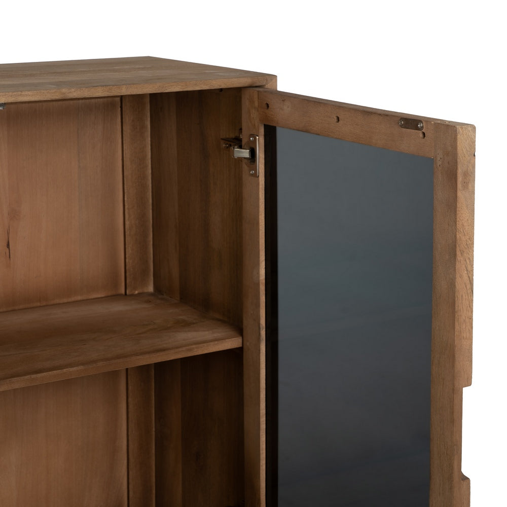 NATURAL MANGO WOOD CABINET LIVING ROOM 107 X 40.50 X 142 CM