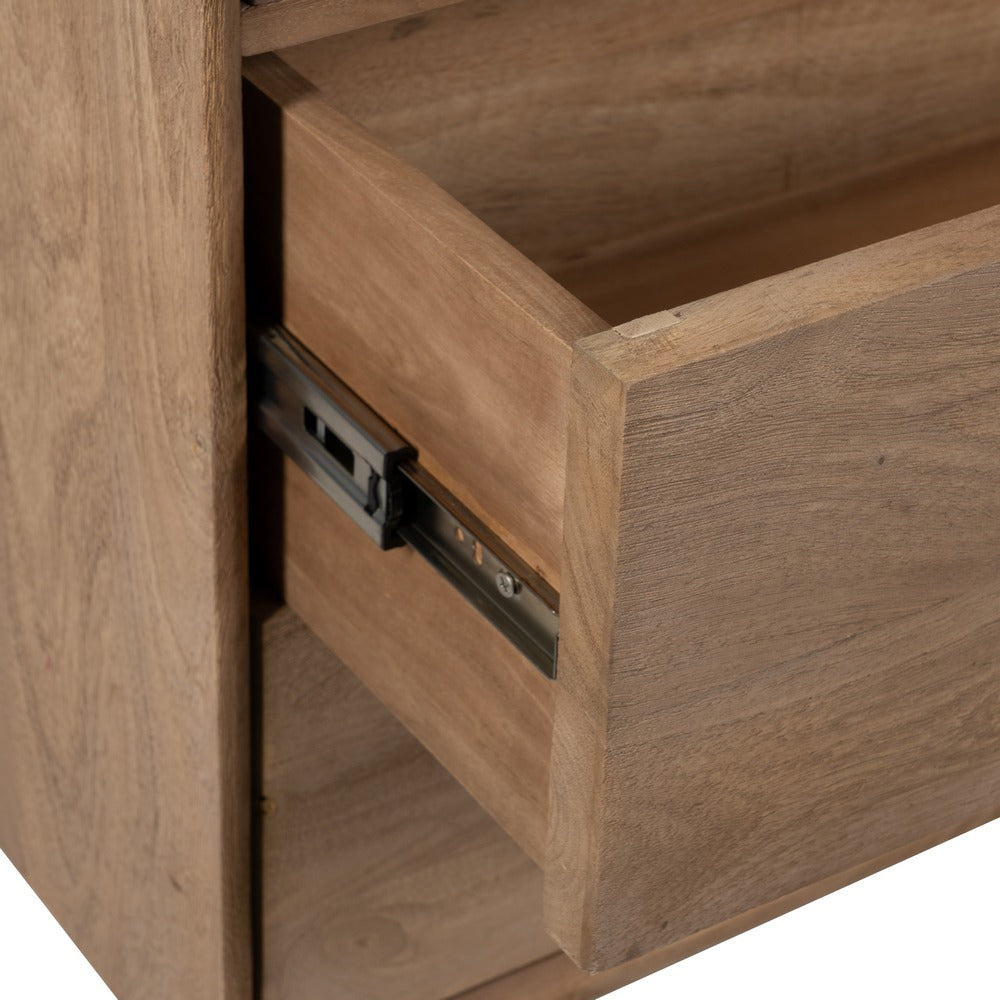 NATURAL MANGO WOOD CABINET LIVING ROOM 107 X 40.50 X 142 CM
