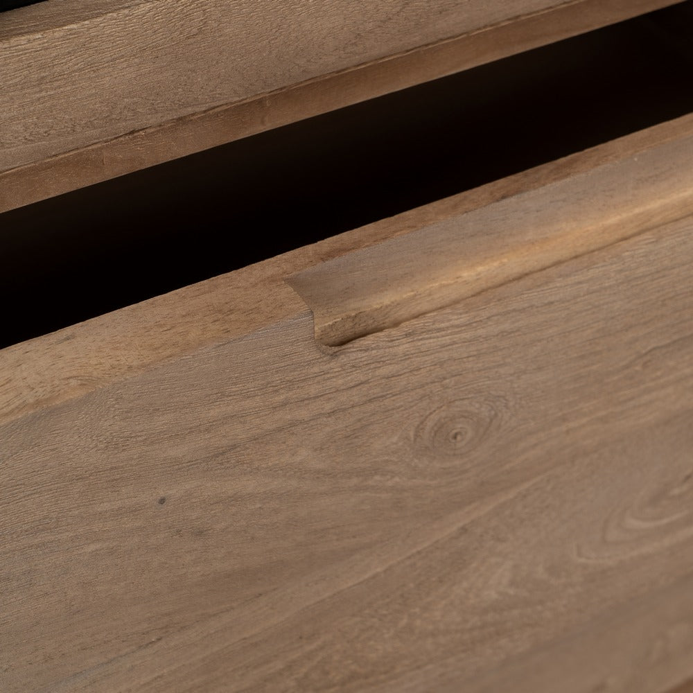 NATURAL MANGO WOOD CABINET LIVING ROOM 107 X 40.50 X 142 CM