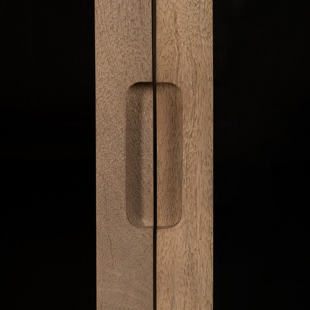 NATURAL MANGO WOOD CABINET LIVING ROOM 107 X 40.50 X 142 CM