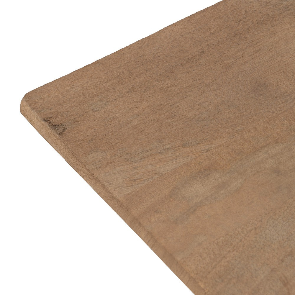 NATURAL WOOD-IRON LIVING ROOM COFFEE TABLE 150 X 70 X 43 CM
