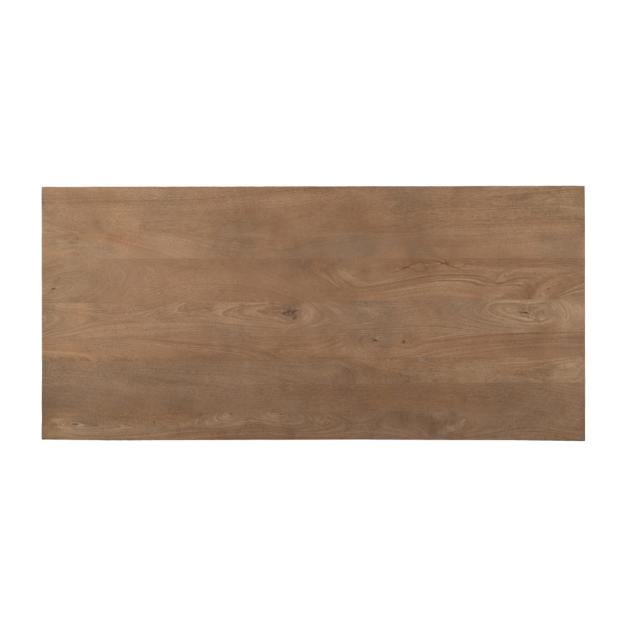 MESA CENTRO NATURAL MADERA-HIERRO SALÓN 150 X 70 X 43 CM