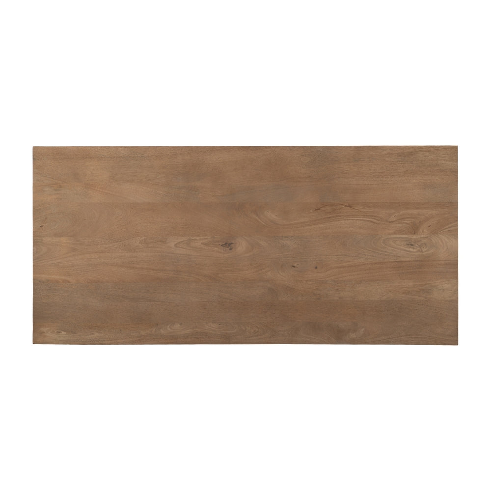 NATURAL WOOD-IRON LIVING ROOM COFFEE TABLE 150 X 70 X 43 CM