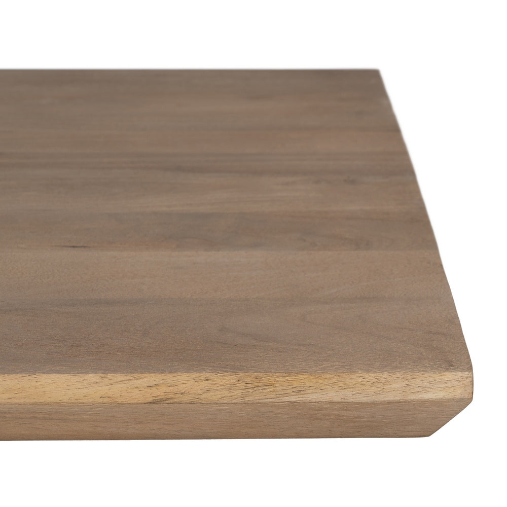 NATURAL WOOD AND IRON DINING TABLE - LIVING ROOM 190 X 90 X 77 CM