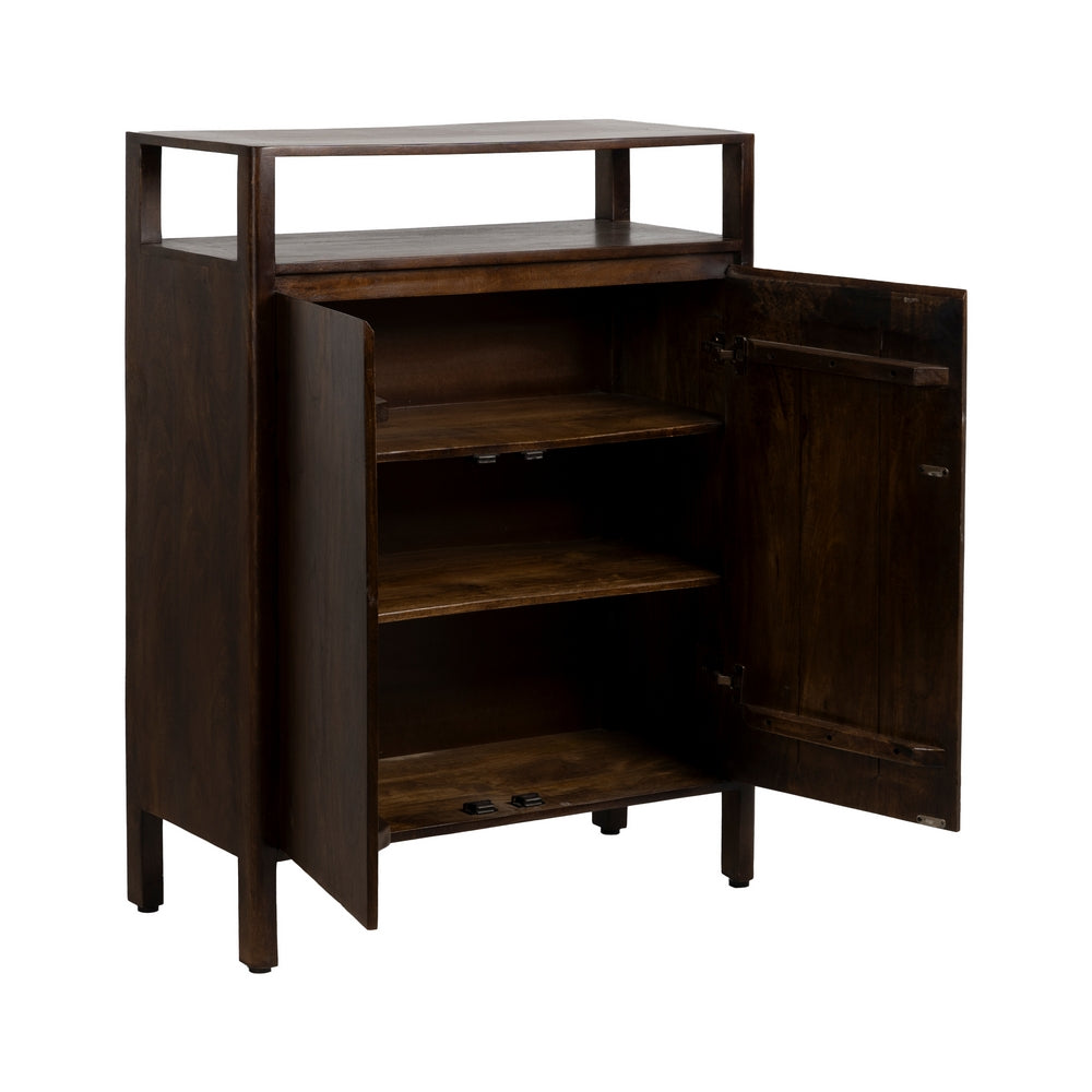 ARMARIO MARRÓN MADERA DE MANGO SALÓN 94 X 40 X 120 CM