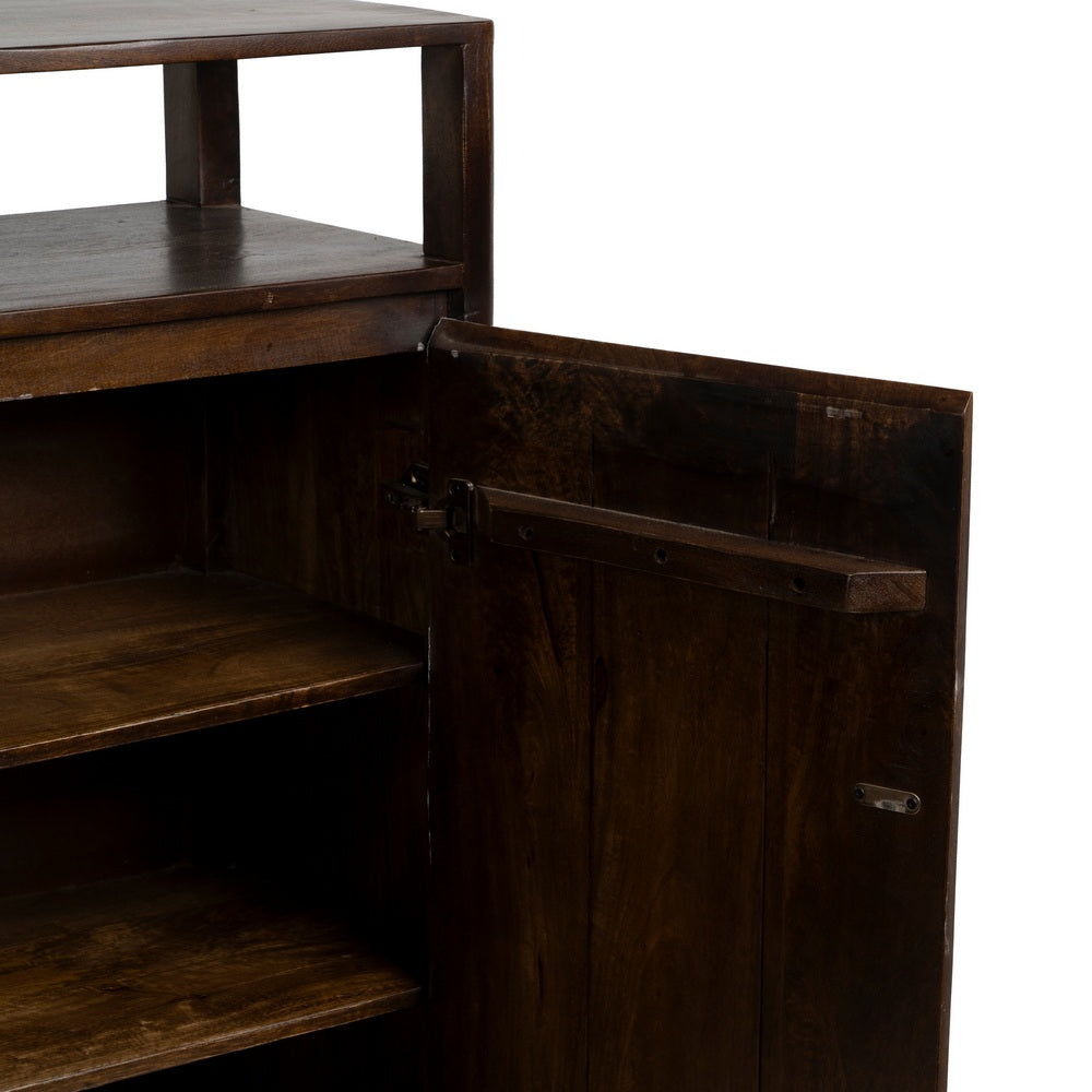ARMARIO MARRÓN MADERA DE MANGO SALÓN 94 X 40 X 120 CM