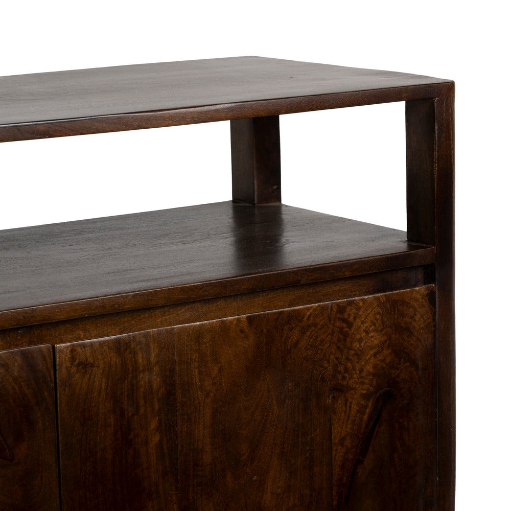 ARMARIO MARRÓN MADERA DE MANGO SALÓN 94 X 40 X 120 CM