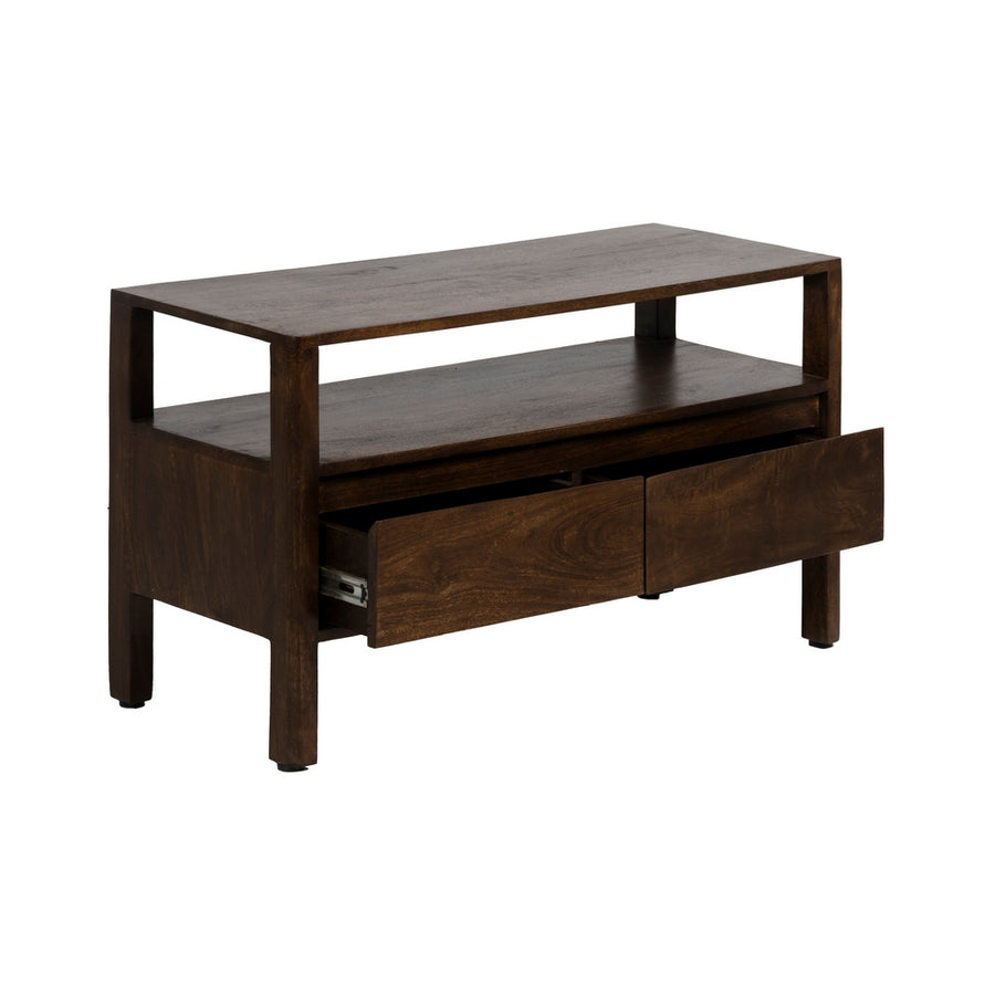 MUEBLE AUXILIAR MARRÓN MADERA DE MANGO 97 X 40 X 55 CM