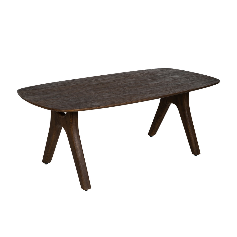 MESA COMEDOR MARR�N MADERA DE MANGO 200 X 100 X 76 CM