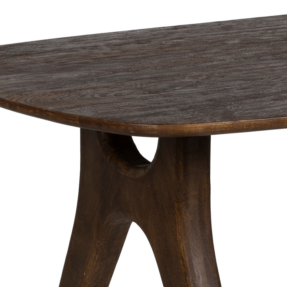 MESA COMEDOR MARRÓN MADERA DE MANGO 200 X 100 X 76 CM