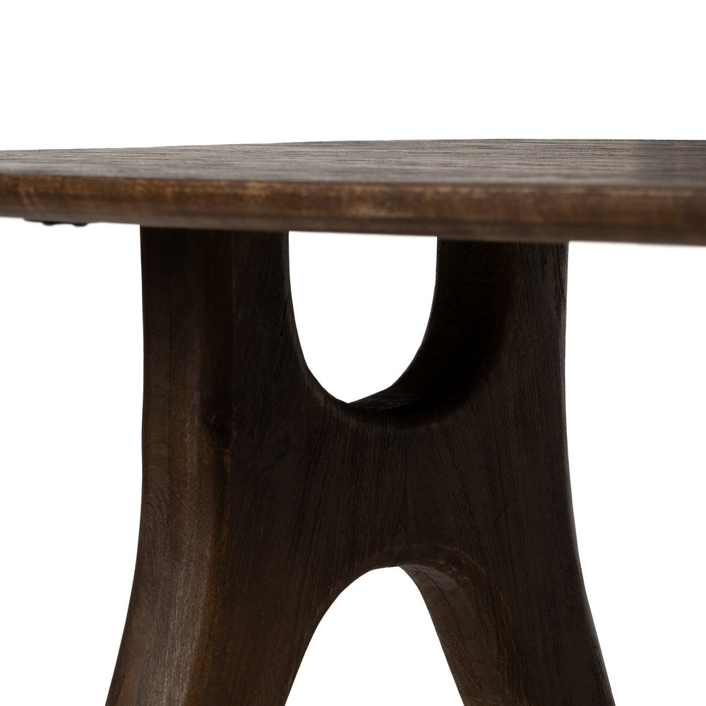 MESA COMEDOR MARRÓN MADERA DE MANGO 200 X 100 X 76 CM
